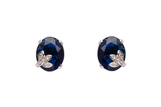 LEAF CHARM (NAVY BLUE)